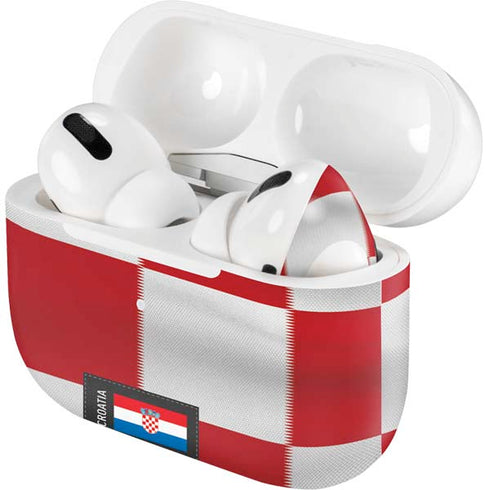 Croatia Soccer Flag AirPods Skins